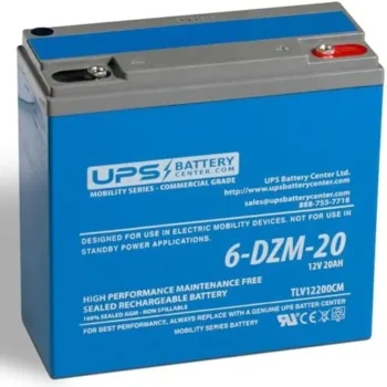 12V 20Ah Deep Cycle AGM VRLA Battery For eBike/Scooter