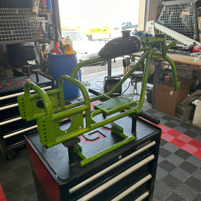 Mini Trike Frame & Tank ( Green ) - Image 2